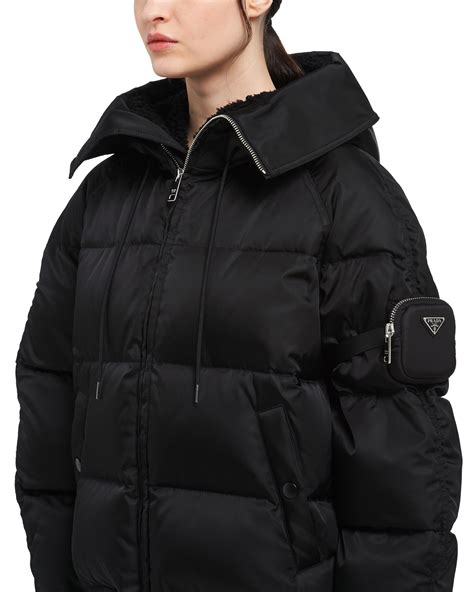 prada gabardine puffer|prada puffer jacket for women.